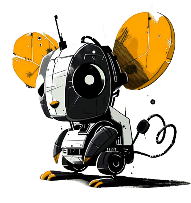 Cyber Mouse robot mascot 4